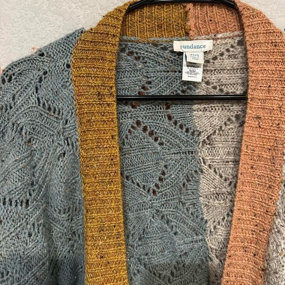 Sundance Multicolor Open Front Poncho Wool Blend XS/S - Picture 4 of 6